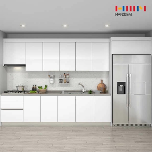 한샘  원더화이트 슬림 ㅡ자 냉장고장