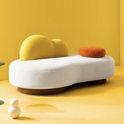  에싸 롤리폴리 카시미라 패브릭 소파 2인용 [스툴별도]