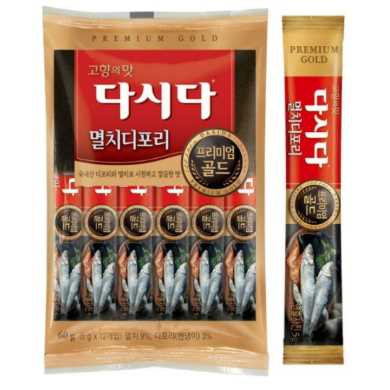 백설 다시다 프리미엄 골드 멸치디포리 60g(5gx12입)