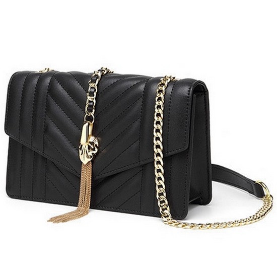 바이슨데님 BISON DENIM 여자 여성 수제 가죽 체인 크로스 숄더백 N1627_P06..