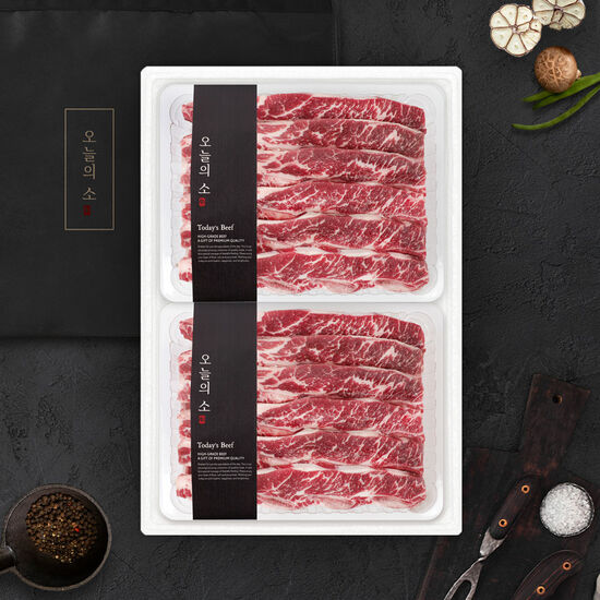 블랙홀푸드 오늘의소 꽃갈비를 품은 블랙앵거스 LA갈비 선물세트 4kg