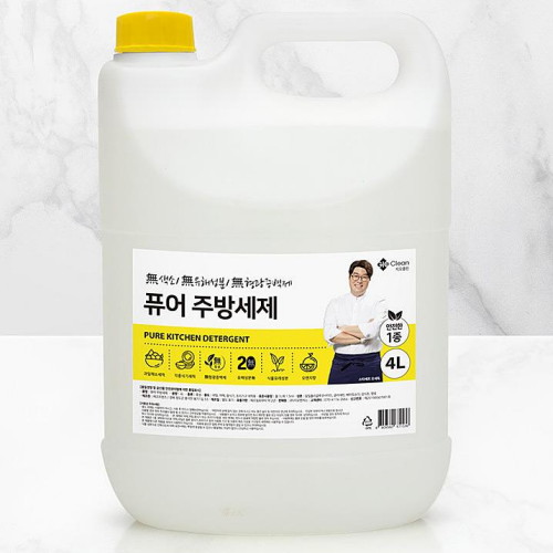 지오클린 퓨어 주방세제 4L