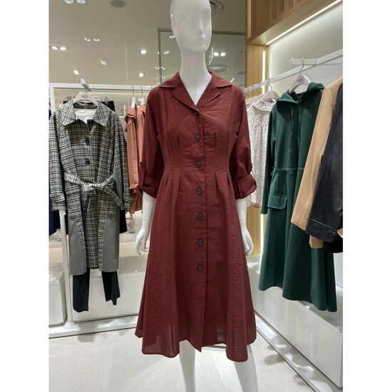 비지트인뉴욕 허리턱 슬림 원피스 VX8OP25