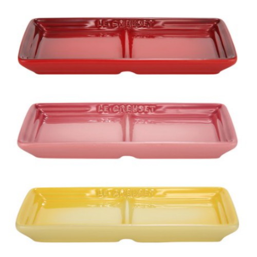 르크루제 사각 나눔접시