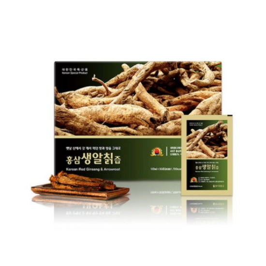 철이네홍삼 홍삼생알 칡즙 100ml 50포