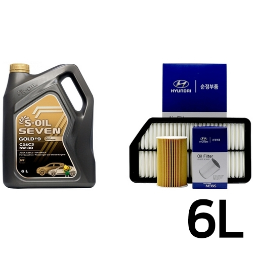 에스오일  세븐골드 5W30 + 순정필터 그랜저HG 3.0 가솔린