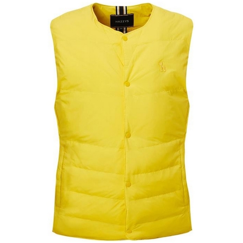 헤지스 옐로우 구스다운 경량 베스트_HZJU1D405Y2