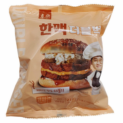 한맥식품  직화그릴 더블버거 210g