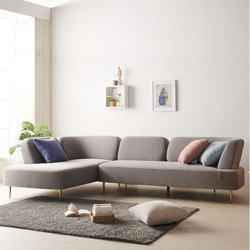 스코나 모틀리 카우치 알타테스 패브릭 소파 4인용