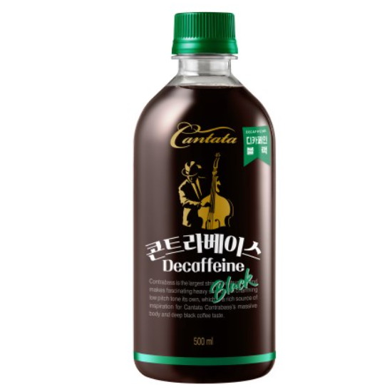 롯데칠성음료 칸타타 콘트라베이스 디카페인 블랙 500ml
