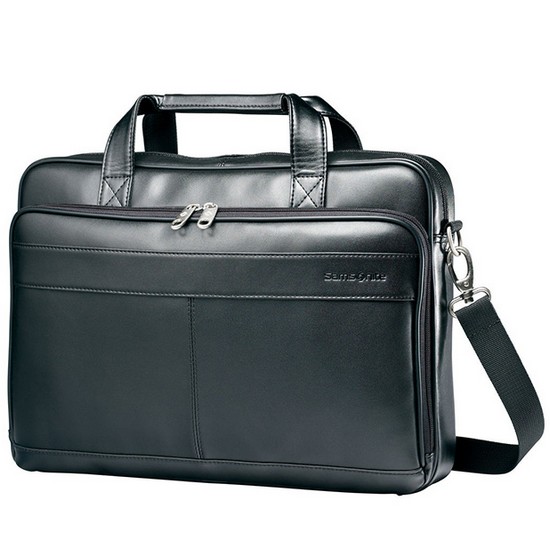 쌤소나이트 15.6인치 레더 슬림 브리프 48073-1041