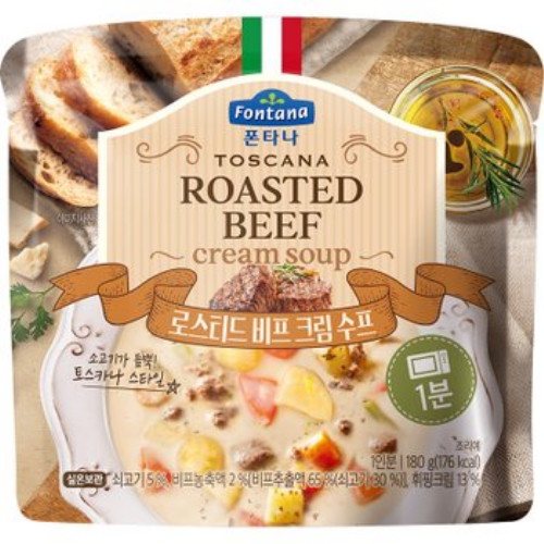 샘표식품 폰타나 로스티드 비프 크림 수프 180g