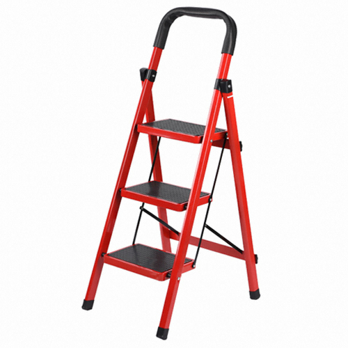 접이식 사다리 3단 레드