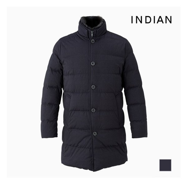 인디안 FUR카라 바람막이 착탈 구스다운 코트_MITEHVWA101