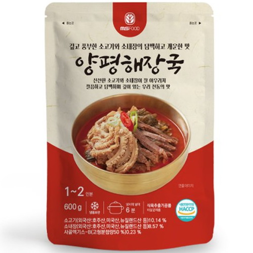 엠에스푸드 양평해장국 600g [25개] - 에누리 가격비교