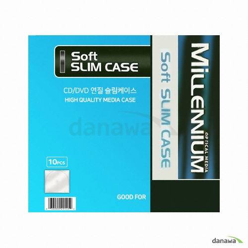 CD 1P 투명 슬림연질케이스 10장