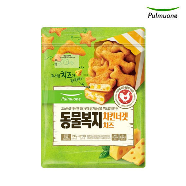 풀무원  동물복지 치킨너겟 치즈 550g