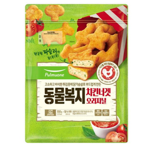 풀무원  동물복지 치킨너겟 오리지널 550g