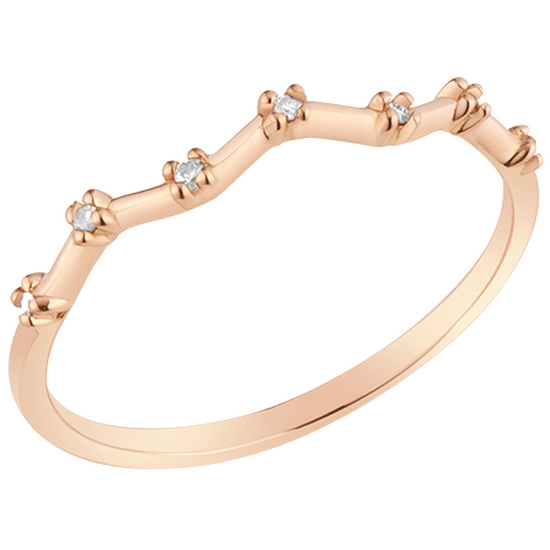 메트로시티  14K 디아만테 다이아 로즈 링 A213DR3210R4D