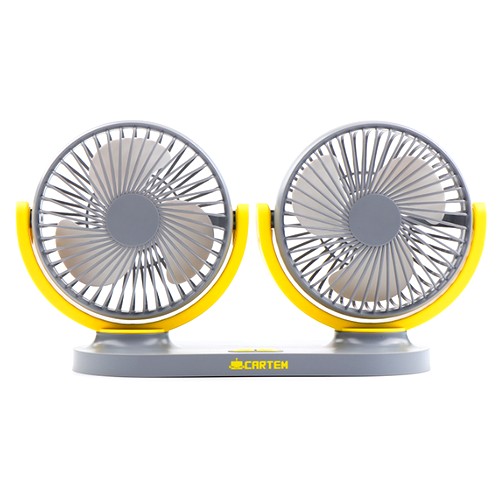 카템  3단조절 듀얼 차량용 선풍기 CT088
