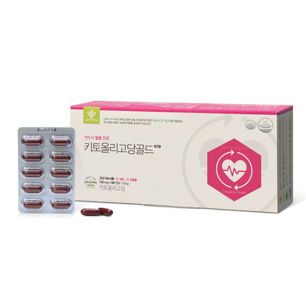 엔트리 키토올리고당골드N19 750mg 180캡슐