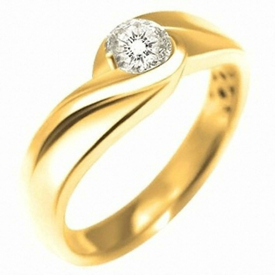 브리앙  18K 뤼미에르 다이아몬드 남자 반지