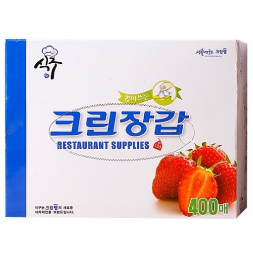 크린랲  식구 뽑아쓰는 크린장갑 400매