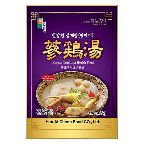 한알천 반마리 삼계탕 600g [2개]