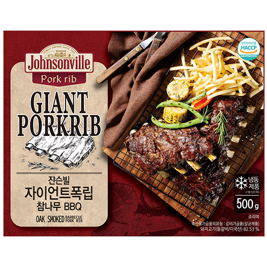 쟌슨빌  자이언트 폭립 참나무 BBQ 500g