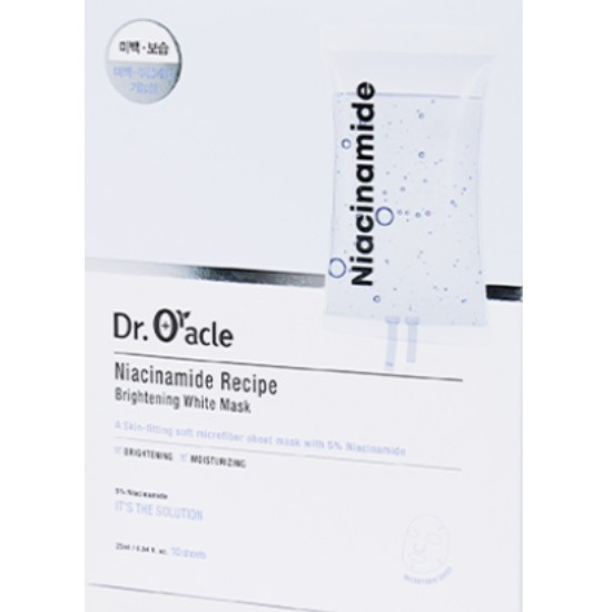 닥터오라클 나이아신아마이드 레시피 브라이트닝 화이트 마스크 10매 1box