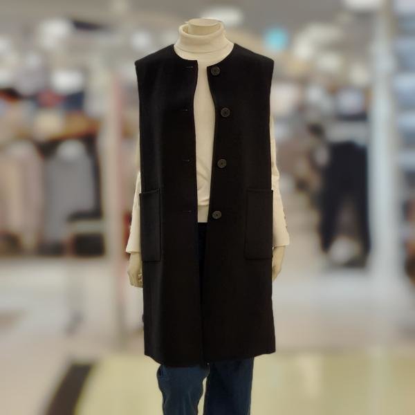 스위트숲 여성 핸드메이드 라운드넥 롱 베스트_SXAVE35