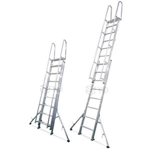 높이 조절 난간 일자형 사다리 YDE-50