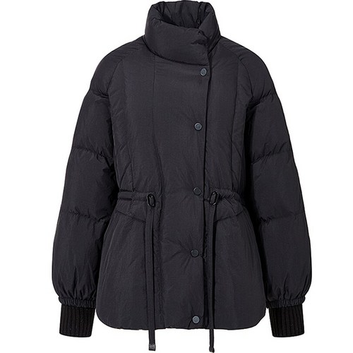 보브 여성 니트 소매 드로스트링 구스다운 점퍼_7151417504