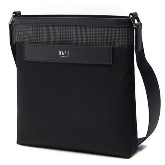 닥스 남성 부분 체크 크로스백_DBBA2E332BK