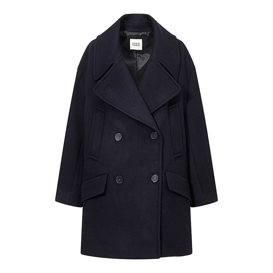 스튜디오톰보이 여성 캐쉬 오버핏 하프코트 9101411953