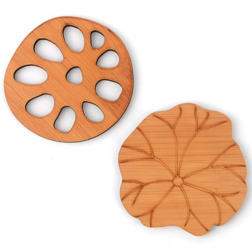 고급 우드 티 코스터