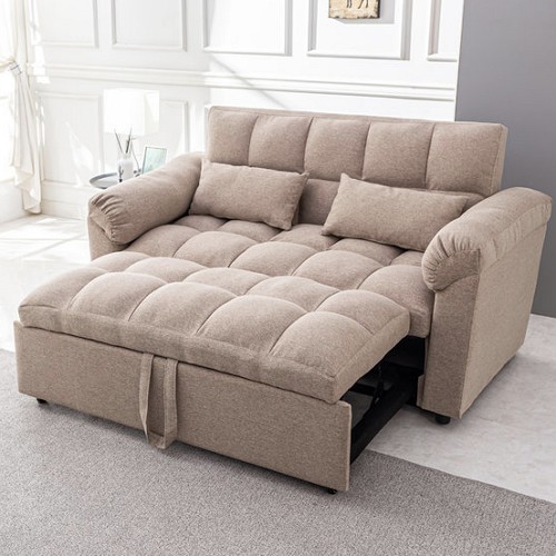 노아가구 잠이솔솔 접이식 패브릭 소파베드 2인용