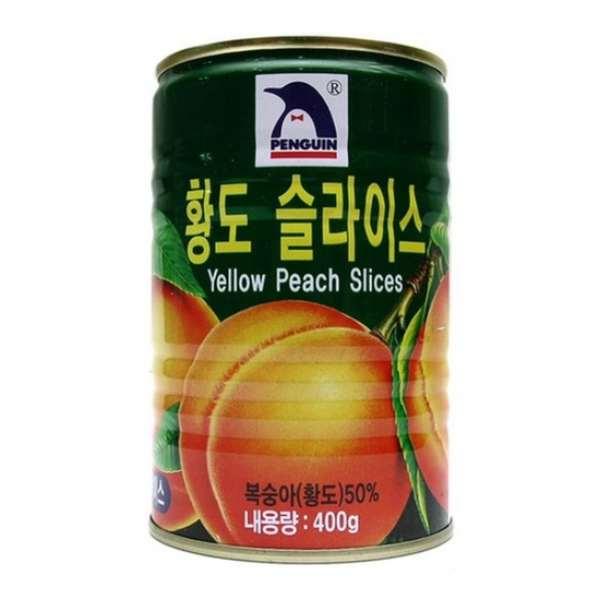 펭귄  황도 슬라이스 400g
