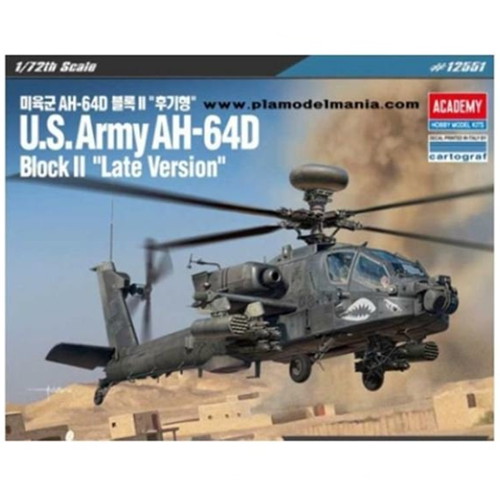 아카데미과학  1/72 미육군 AH-64D 블록 II 후기형