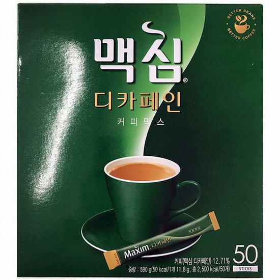 동서식품 맥심 디카페인 커피믹스 스틱 50개입