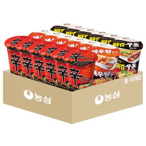 농심  컵라면소컵 18입