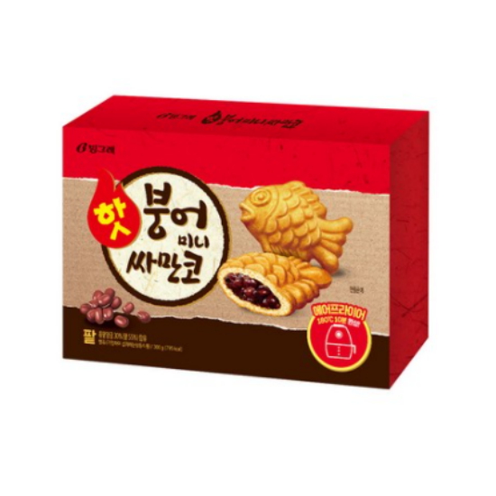 빙그레 핫붕어 미니 싸만코 붕어빵 300g 팥 4개