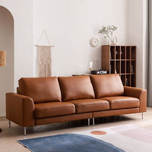 삼익가구 무이 천연가죽 소파 4인용