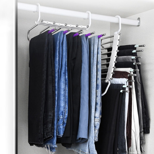 스텐 바지걸이 5단