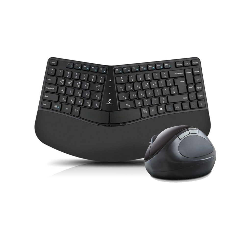 플레오맥스  PEK-N5000 무선 인체공학 키보드 마우스 세트