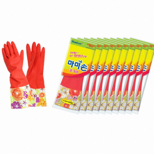 마미손  꽃그린 기모 고무장갑 (대)
