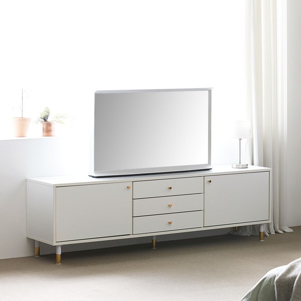 장인가구 로지 모던 높은 TV 티비다이 3서랍 거실장 1800 - 에누리 가격비교