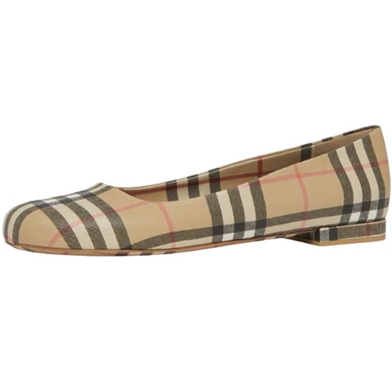 버버리 빈티지 체크 조이 플랫 슈즈_8046476