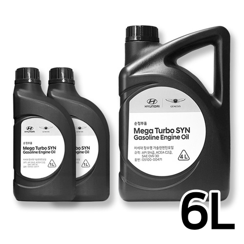 현대모비스  메가 터보 씬 가솔린 0W30 6L