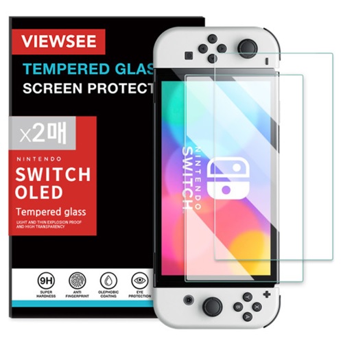오토스마트 뷰씨 닌텐도 스위치 OLED 강화유리 액정보호필름